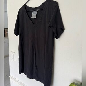 Jungmaven Black V-Neck Unisex organic cotton and hemp t-shirt